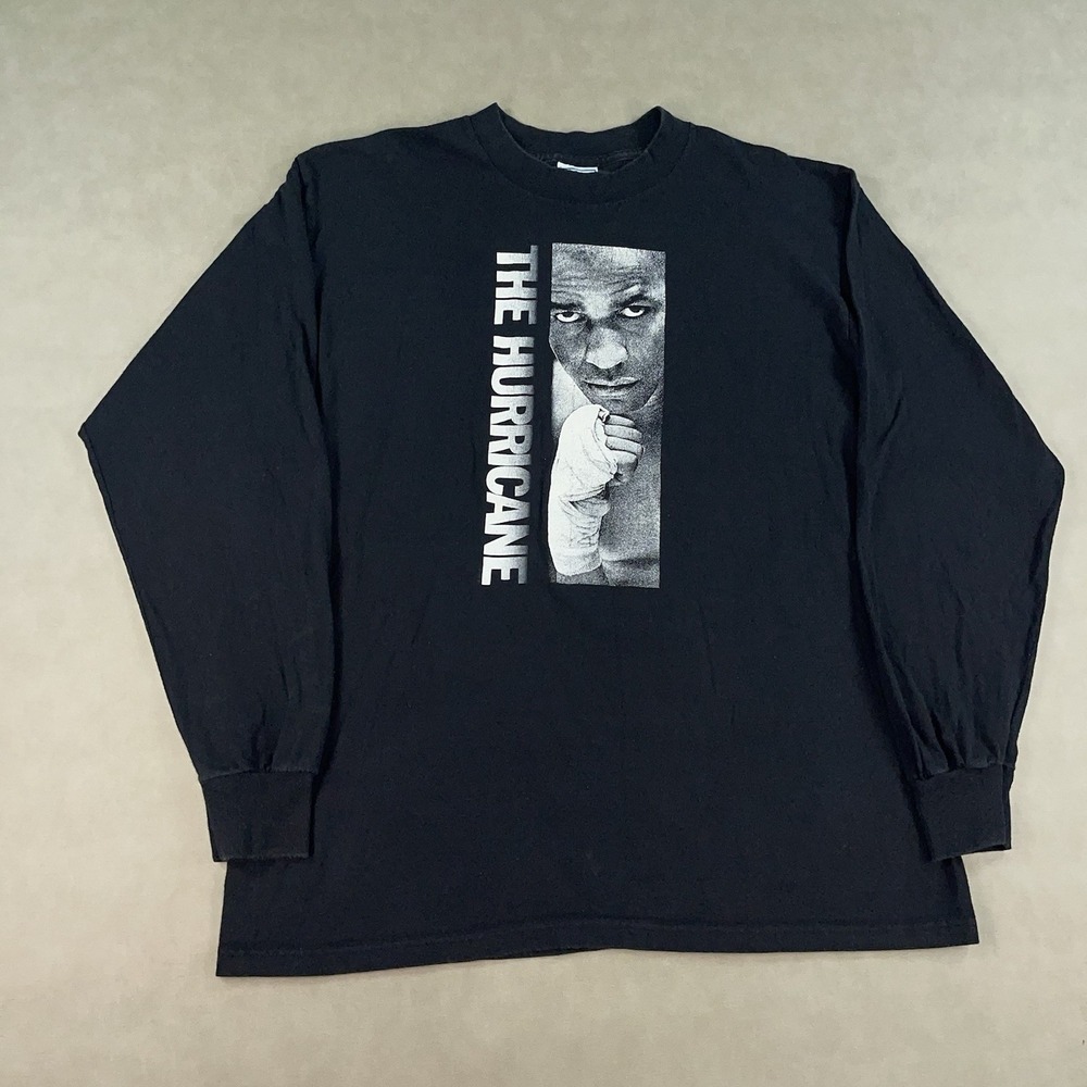 Vintage 90s The Hurricane Denzel Washington Movie Long Sleeve All Sport Shirt XL